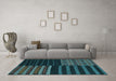 Machine Washable Patchwork Light Blue Transitional Rug in a Living Room, wshcon2710lblu