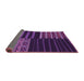 Sideview of Patchwork Purple Transitional Rug, con2710pur