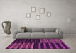 Machine Washable Patchwork Pink Transitional Rug in a Living Room, wshcon2710pnk