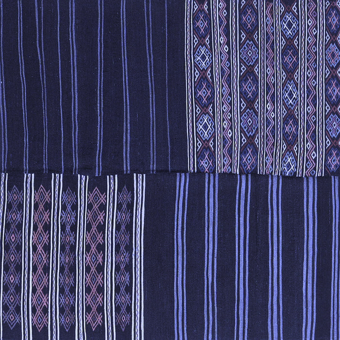 Square Machine Washable Patchwork Blue Transitional Rug, wshcon2710blu