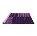 Sideview of Machine Washable Patchwork Purple Transitional Area Rugs, wshcon2710pur