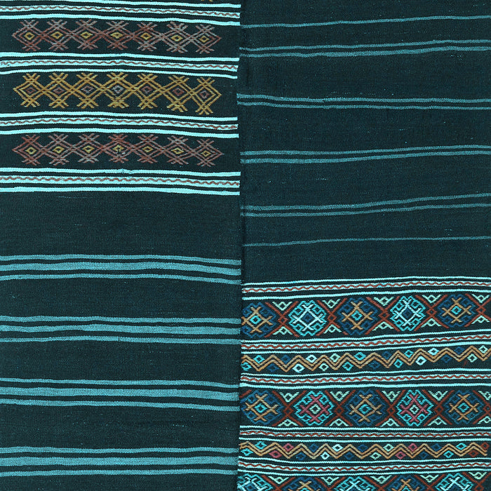 Patchwork Light Blue Transitional Rug, con2710lblu