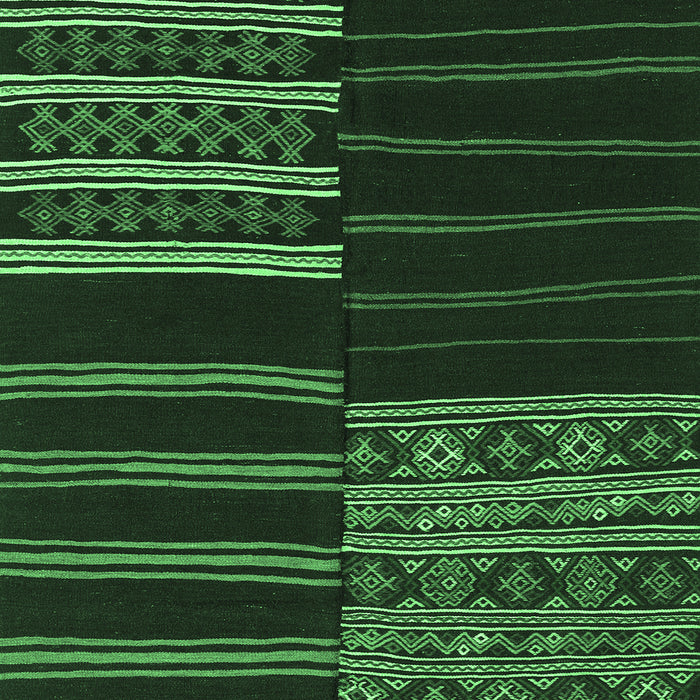 Patchwork Emerald Green Transitional Rug, con2710emgrn