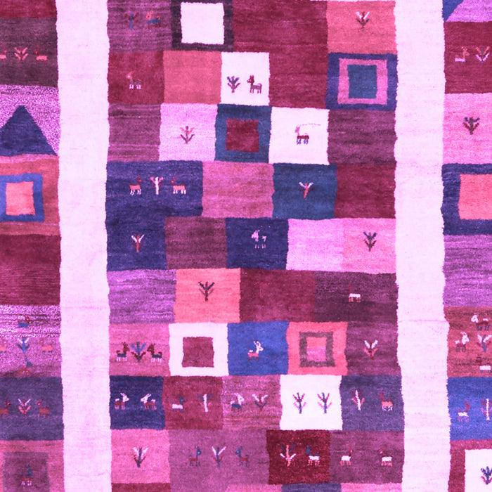 Machine Washable Abstract Purple Contemporary Area Rugs, wshcon2711pur