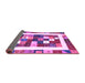 Sideview of Abstract Purple Contemporary Rug, con2711pur