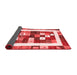 Abstract Red Contemporary Area Rugs