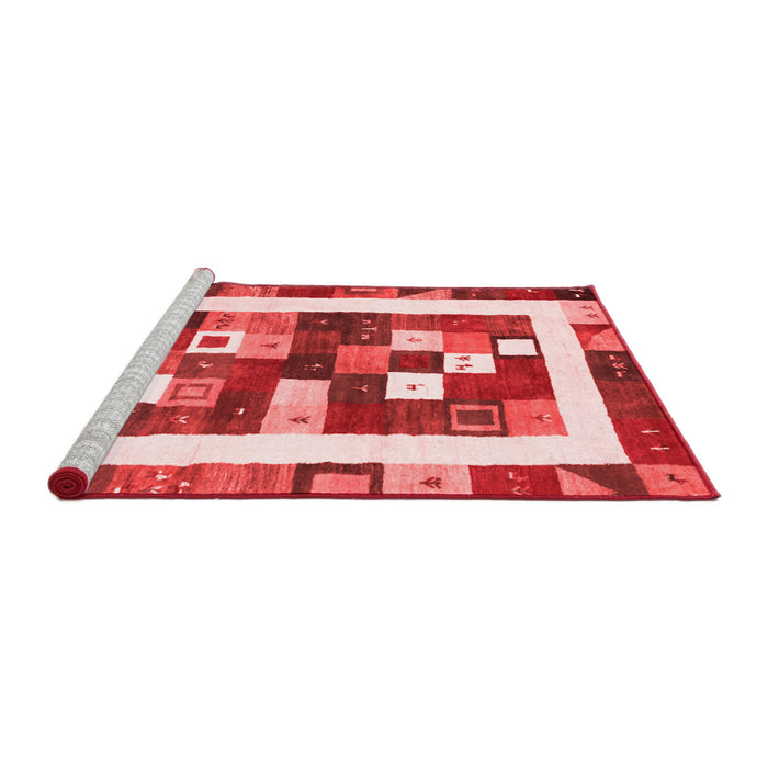 Contemporary Red Washable Rugs