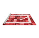 Contemporary Red Washable Rugs