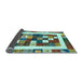 Sideview of Abstract Light Blue Contemporary Rug, con2711lblu