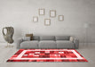 Contemporary Red Washable Rugs