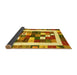 Sideview of Abstract Yellow Contemporary Rug, con2711yw