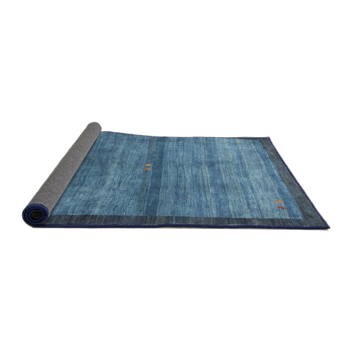 Thickness of Contemporary Blue Modern Rug, con2712