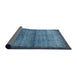 Thickness of Contemporary Blue Modern Rug, con2712