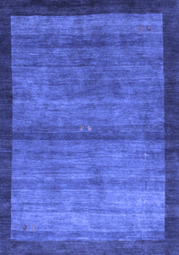 Abstract Blue Contemporary Rug, con2712blu