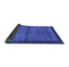 Sideview of Abstract Blue Contemporary Rug, con2712blu