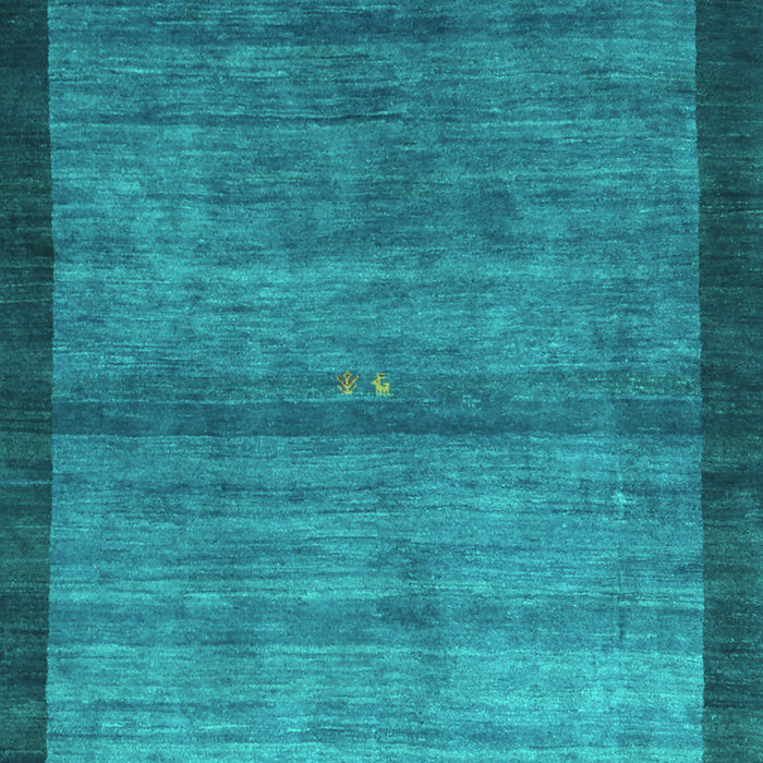 Machine Washable Abstract Turquoise Contemporary Area Rugs, wshcon2712turq