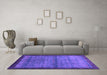 Machine Washable Abstract Purple Contemporary Area Rugs in a Living Room, wshcon2712pur