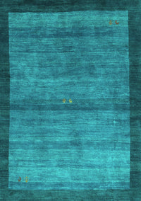 Abstract Turquoise Contemporary Rug, con2712turq