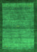 Serging Thickness of Machine Washable Abstract Green Contemporary Area Rugs, wshcon2712grn