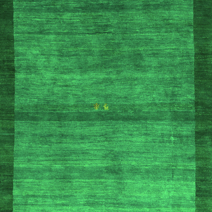 Serging Thickness of Machine Washable Abstract Green Contemporary Area Rugs, wshcon2712grn