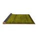 Sideview of Abstract Yellow Contemporary Rug, con2712yw