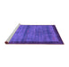 Sideview of Machine Washable Abstract Purple Contemporary Area Rugs, wshcon2712pur