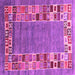 Square Machine Washable Abstract Pink Contemporary Rug, wshcon2713pnk