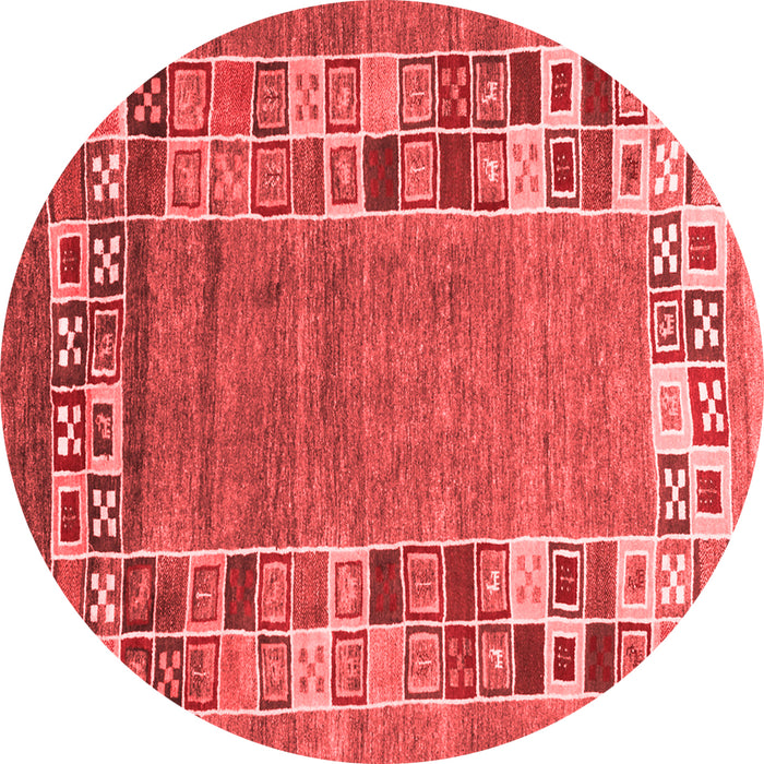Abstract Red Contemporary Rug, con2713red