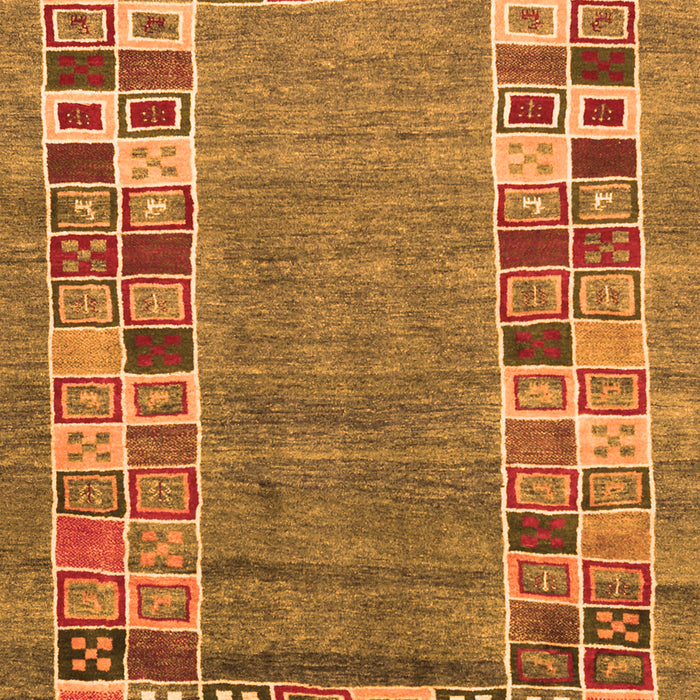 Abstract Orange Contemporary Rug, con2713org