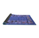 Sideview of Abstract Blue Contemporary Rug, con2713blu