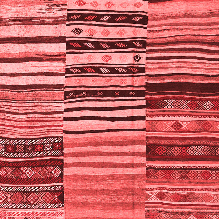 Patchwork Red Transitional Area Rugs