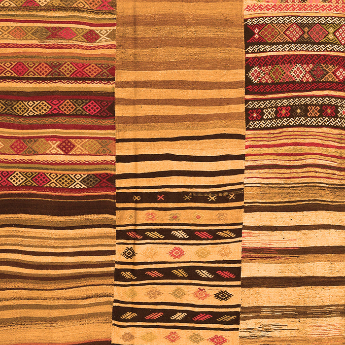 Serging Thickness of Machine Washable Patchwork Orange Transitional Area Rugs, wshcon2714org