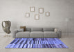 Machine Washable Patchwork Blue Transitional Rug in a Living Room, wshcon2714blu