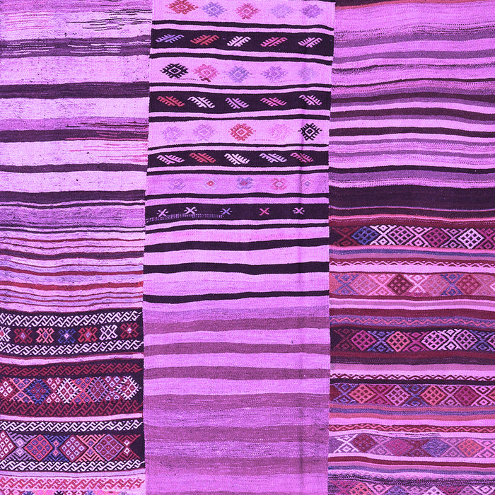 Patchwork Purple Transitional Rug, con2714pur