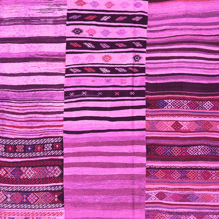 Patchwork Pink Transitional Rug, con2714pnk