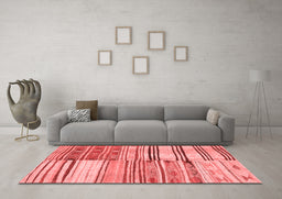 Transitional Red Washable Rugs