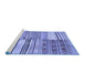 Sideview of Machine Washable Patchwork Blue Transitional Rug, wshcon2715blu