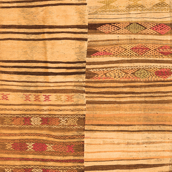 Patchwork Orange Transitional Rug, con2715org