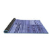 Sideview of Patchwork Blue Transitional Rug, con2715blu