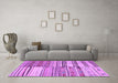 Machine Washable Patchwork Purple Transitional Area Rugs in a Living Room, wshcon2715pur