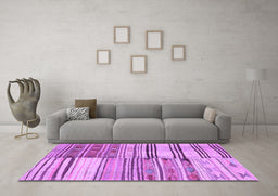 Machine Washable Patchwork Purple Transitional Area Rugs in a Living Room, wshcon2715pur