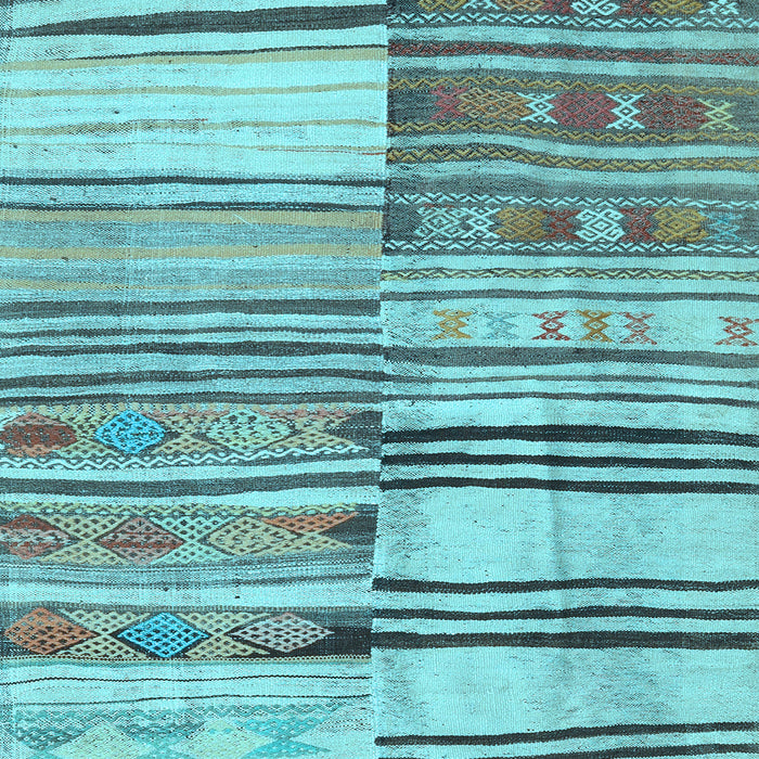 Patchwork Light Blue Transitional Rug, con2715lblu