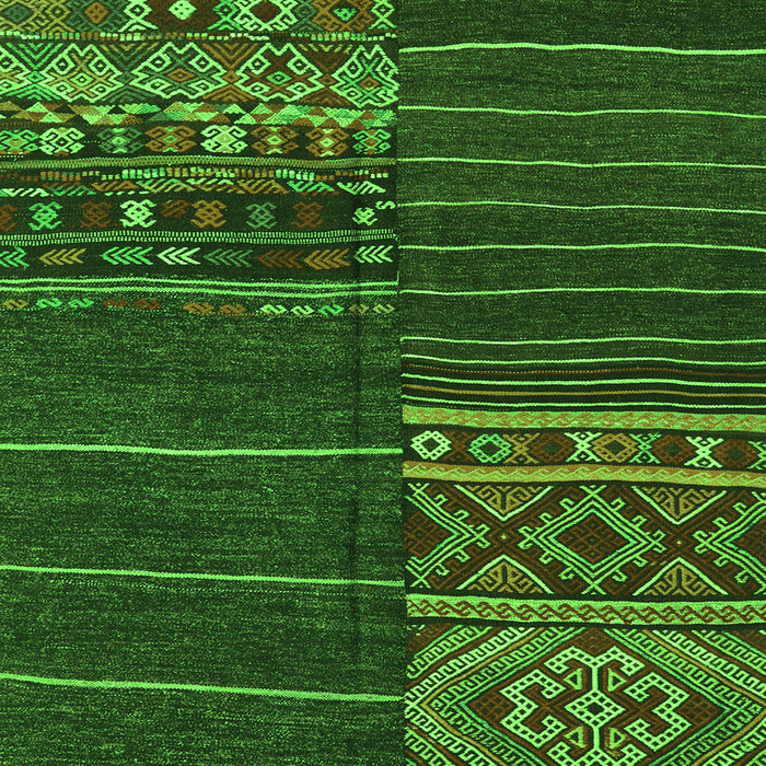 Patchwork Green Transitional Rug, con2716grn
