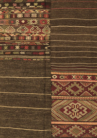 Patchwork Brown Transitional Rug, con2716brn