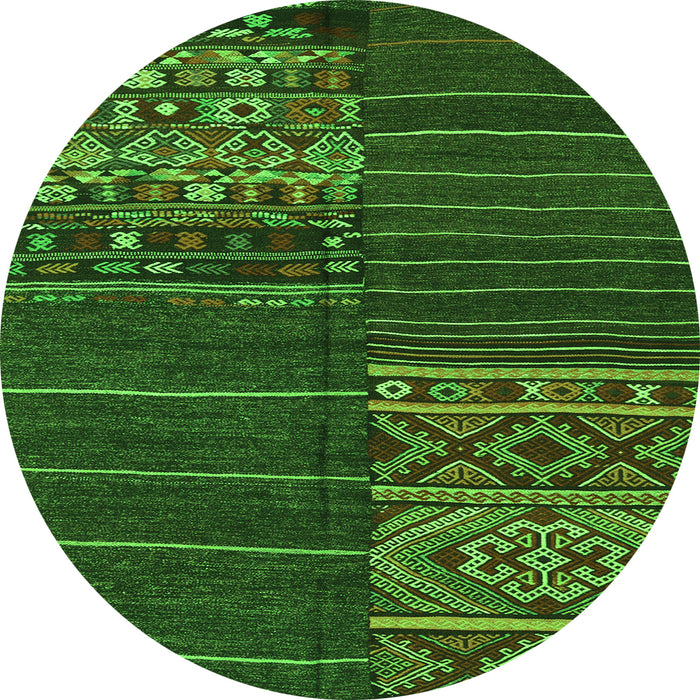 Machine Washable Patchwork Green Transitional Area Rugs, wshcon2716grn