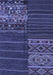 Patchwork Blue Transitional Rug, con2716blu