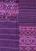 Machine Washable Patchwork Purple Transitional Area Rugs, wshcon2716pur