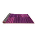 Sideview of Patchwork Pink Transitional Rug, con2716pnk