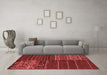 Transitional Red Washable Rugs