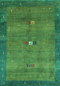 Abstract Turquoise Contemporary Rug, con2717turq